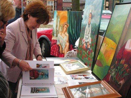 Kunstmarkt en kunstwandelroute in Hummelo