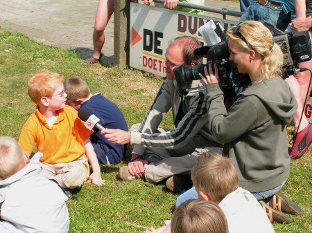 TV opnamen bij HC'03 i.v.m. Klaas-Jan Huntelaar