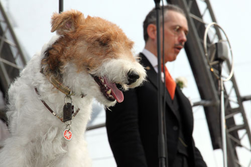 Henry de Winter en zijn hond Bobbie (Jazztime at the Keppel Castle 2011)
