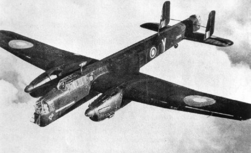 WHITLEY bommenwerper van 78 squadron RAF