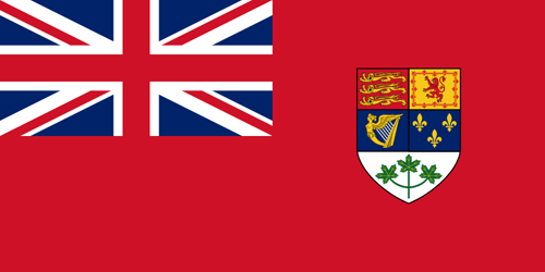 Canadese vlag uit de oorlogsjaren