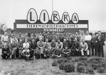 Personeel machinefabriek ‘Libra’ in Hummelo